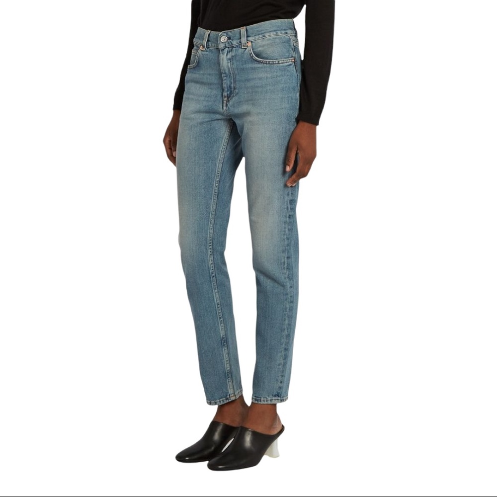 Acne Studios Boy Festival Light Wash High Rise Boyfriend Fit Jeans Size 27/32